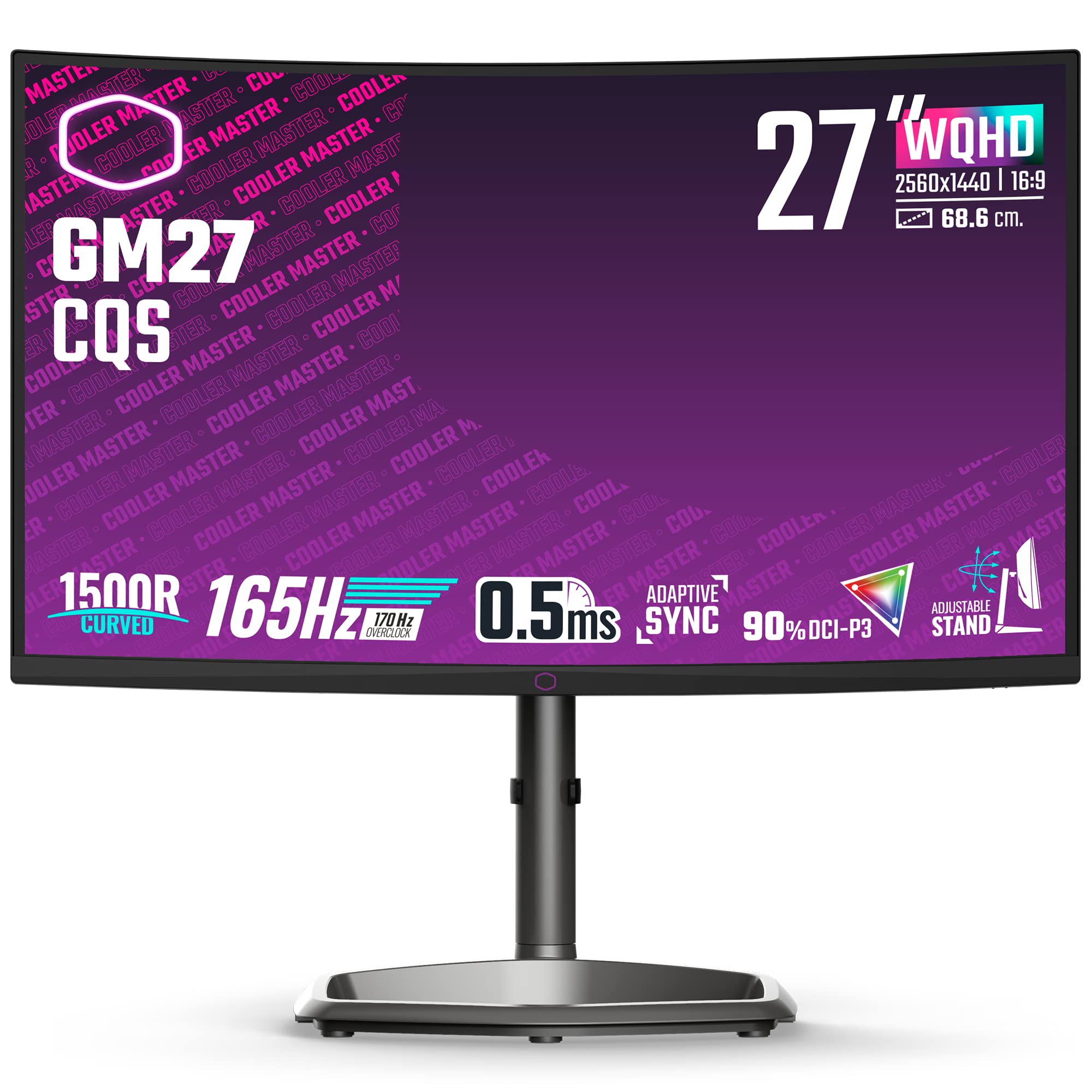Monitor Curvo Cooler Master Gm27-cqs 27 Wqhd 165hz Cmi-gm27-cqs-us, Cooler Master